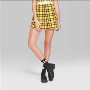 Wild Fable Yellow Plaid Skort